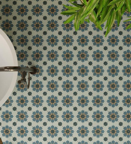 Vloertegel Revoir Paris La Villette Benoit Jaune 20x20 cm