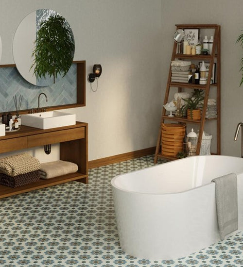 Vloertegel Revoir Paris La Villette Benoit Jaune 20x20 cm