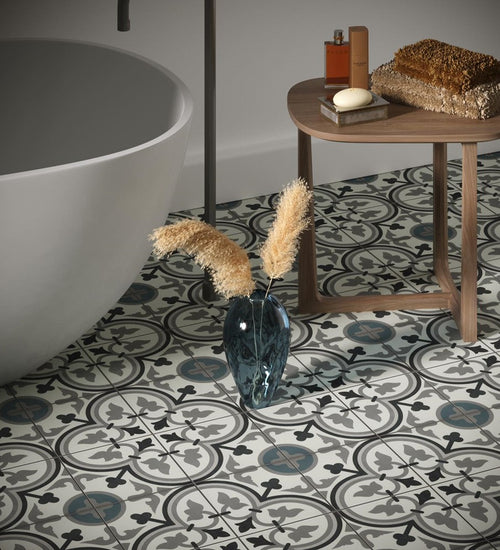 Vloertegel Revoir Paris La Villette George Bleu 20x20 cm