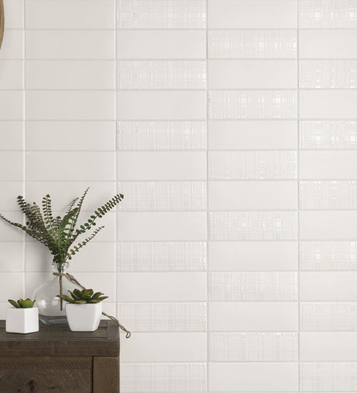 Wandtegel Natucer London White Matt 7,2x22,2 cm