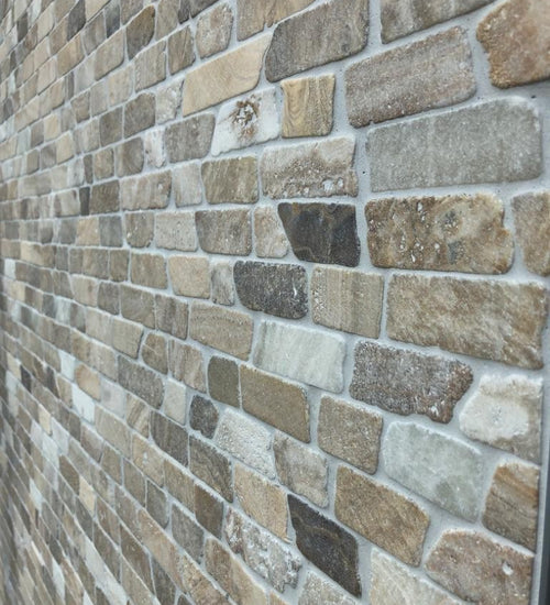 Mozaiektegel Stabigo Horizontal15 Bruin 15x30 cm