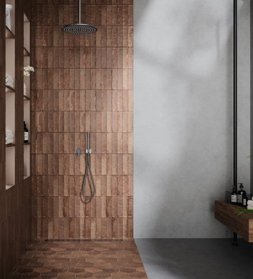 Wandtegel Carmen Magnetism Corten 6,3x25 cm