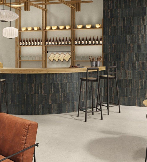 Wandtegel Carmen Magnetism Graphite 6,3x25 cm