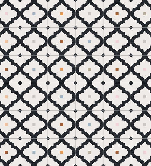 Vloertegel Vives Maori Ladakhi Grafito Mix 20x20 cm