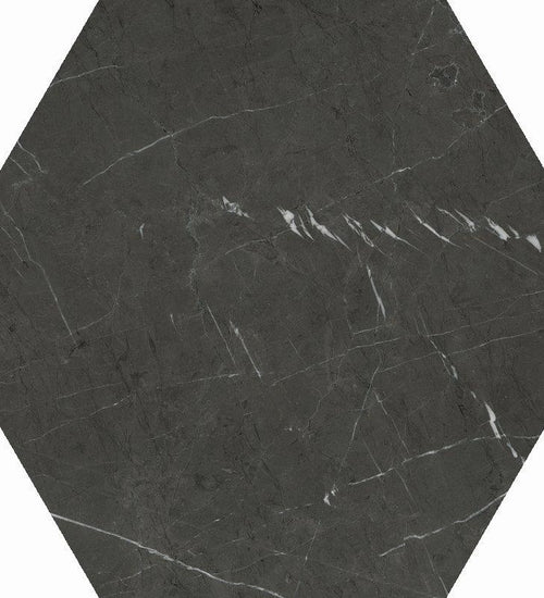 Wandtegel Cifre Marble Line Hexagono Marquina Mate 15x17 cm