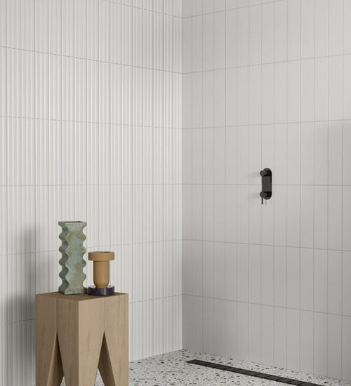 Wandtegel Quintessenza Marea Alta Grigio Matt 7,5x30 cm