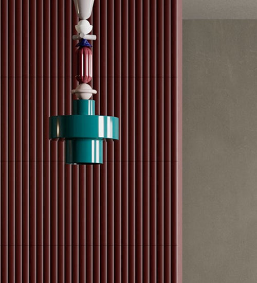 Wandtegel Quintessenza Marea Alta Porpora Matt 7,5x30 cm