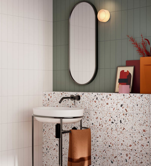 Wandtegel Quintessenza Marea Salvia Matt 7,5x30 cm