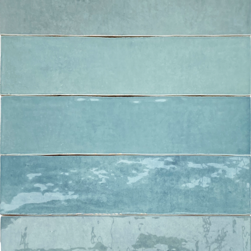 Wandtegel Estudio Ceramico Maris Lagoon Blue 6,2x25 cm