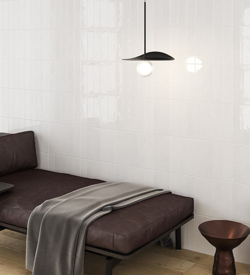 Wandtegel Estudio Ceramico Maris White Pearl 6,2x25 cm