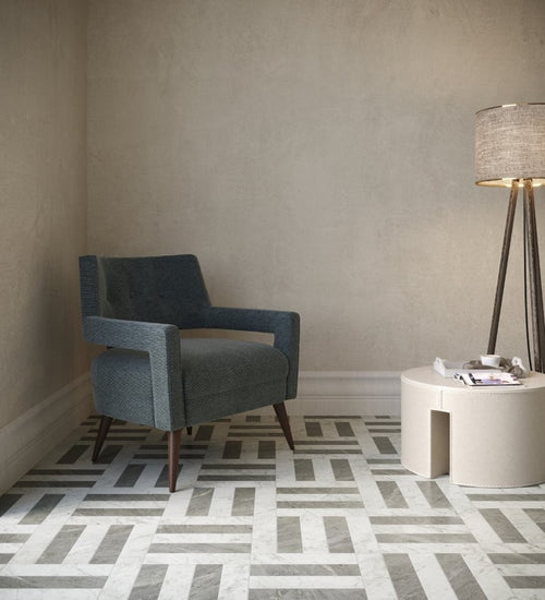 Vloertegel Unicomstarker Marmorea Bardiglio Ret. 10x10 cm