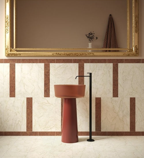 Vloertegel Unicomstarker Marmorea Botticino Ret. 60x60 cm