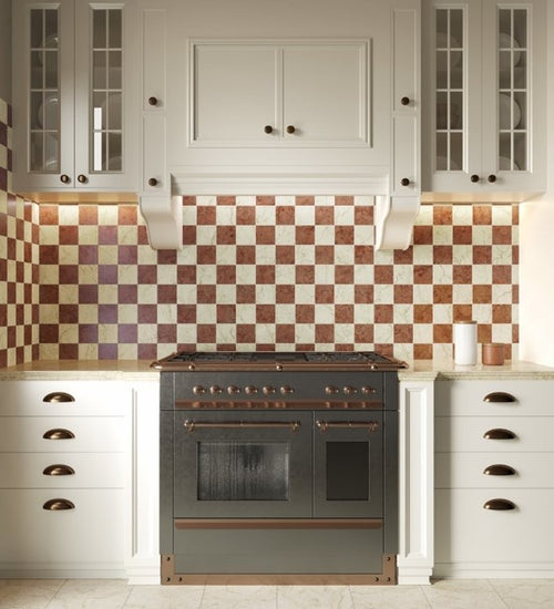 Vloertegel Unicomstarker Marmorea Botticino Ret. 7,5x7,5 cm