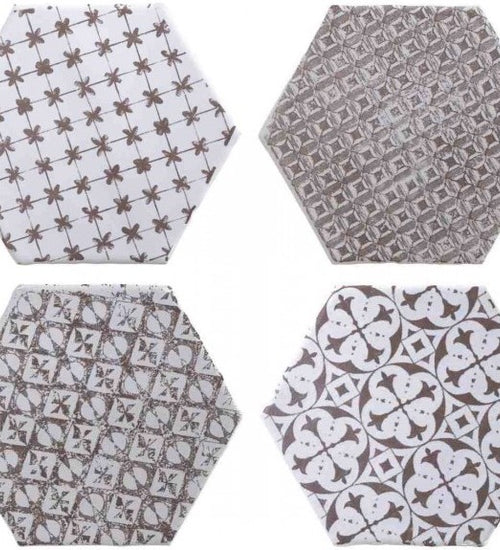 Wandtegel Cevica Marrakech 4 Décor mix Granate 15x15 cm