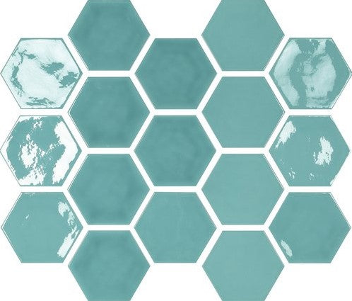 Wandtegel Carmen Memories Kisses Acqua 12x13 cm