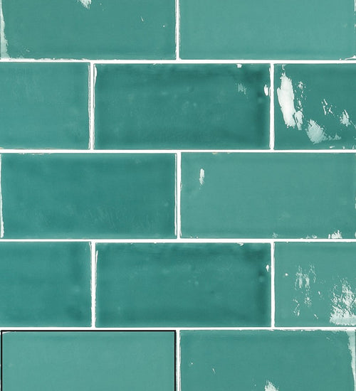 Wandtegel Carmen Memories Liso Acqua Crackled 6,5x13