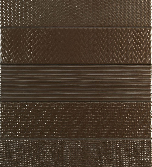 Wandtegel Tonalite Metal Decoro Carving (Mix) Copper 10x40 cm