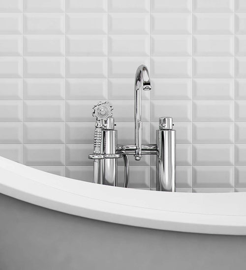 Wandtegel Ceramica Antiga Metro Snow White 7,5x15 cm