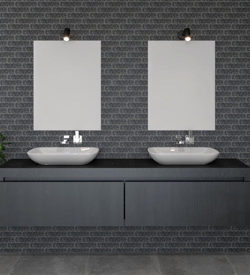 Vloertegel Sphinx Terrazzo Zwart mat