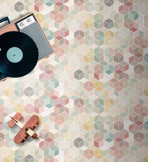 Vloertegel Quintessenza Minima8.6 Multi Color 17x15 cm