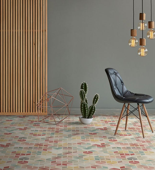 Vloertegel Quintessenza Minima8.6 Multi Color 17x15 cm