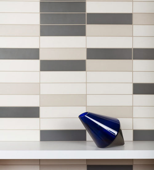 Wandtegel Quintessenza Modulo Decoro Tondi Mattone 5,6x23,2 cm