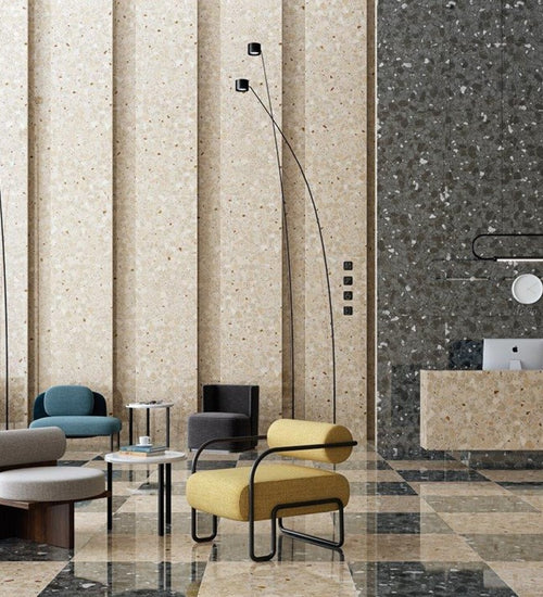 Vloertegel Vives Monaco-R Negro 80x80 cm