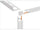 Schlueter JOLLY-AC buitenhoek decoratief wandprofiel MBW alu met kleurcoating zuiver wit mat H=6mm