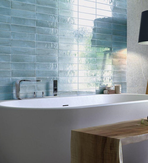 Wandtegel Cifre Nala Aqua Brillo 6x24,6 cm