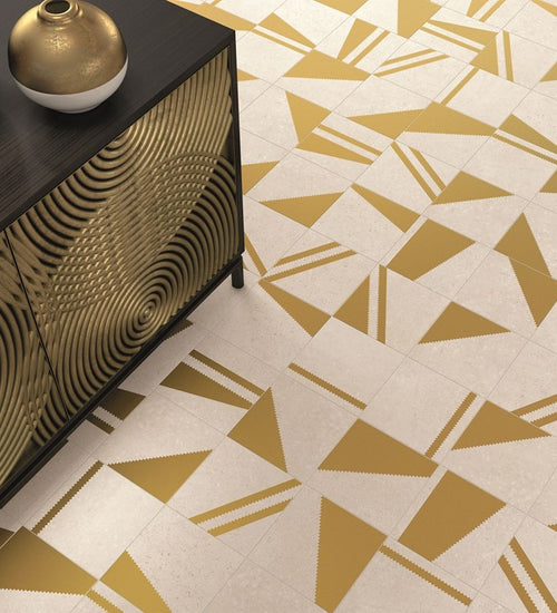 Vloertegel Vives Nassau Kokomo Crema Oro (mix)  20x20 cm