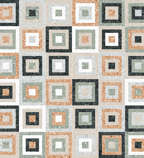 Vloertegel Vives Niza Laglio-R Multicolor 20x20 cm