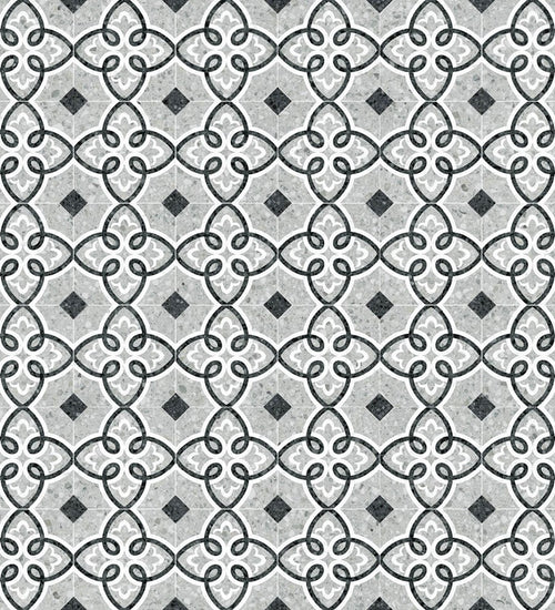 Vloertegel Vives Niza Octogono Garde Gris 20x20 cm