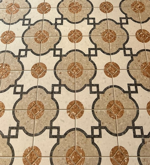 Vloertegel Vives Niza Octogono Grimaud Multicolor 20x20 cm