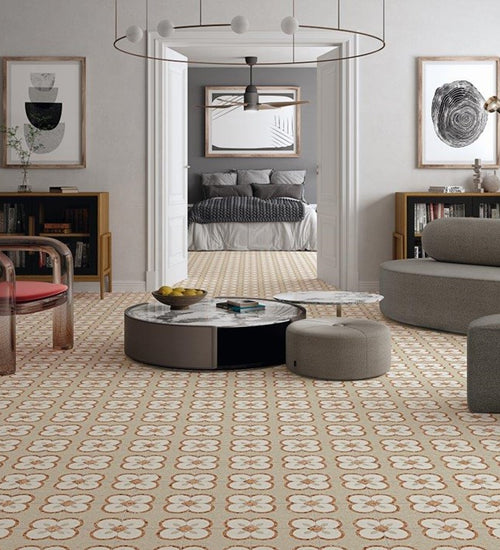 Vloertegel Vives Niza Octogono Tolone Beige 20x20 cm