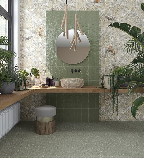 Vloertegel Vives Niza-R Beige Antideslizante 80x80 cm