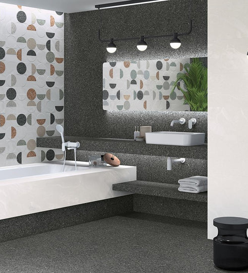 Vloertegel Vives Niza-R Negro 80x80 cm