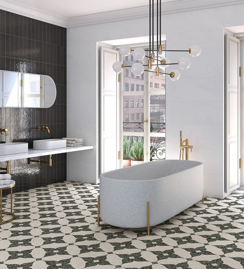 Vloertegel Vives Niza Taco Bastia Verde 4x4 cm