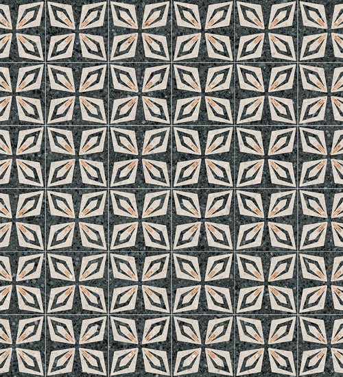 Vloertegel Vives Niza Vietri-R Negro 20x20 cm