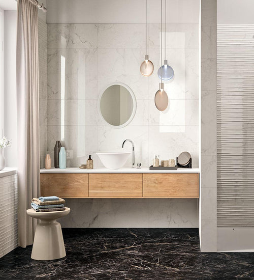 Vloertegel Marazzi italie Grandemarble Zwart mat