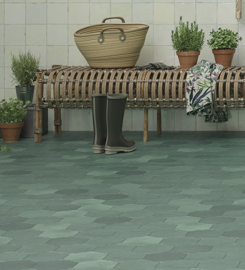 Vloertegel Carmen Nomade Turquesa 13,9x16 cm