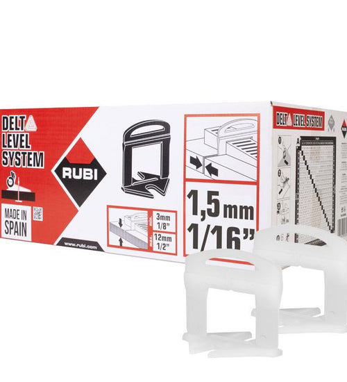 Rubi Deltalevel X 100st clip 1.5mm 3-12mm  rub 1e