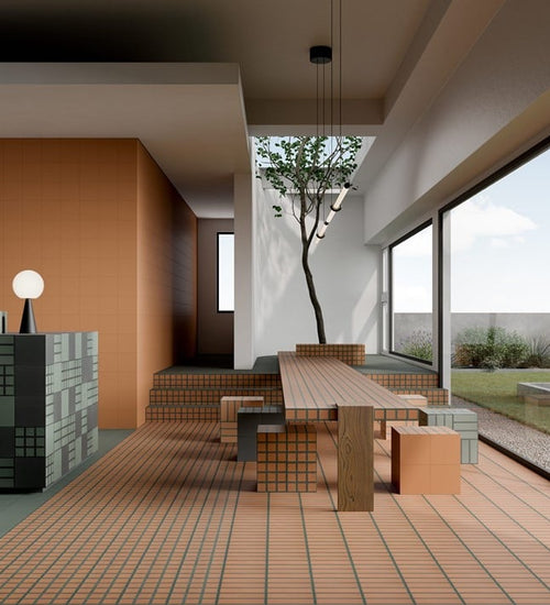 Vloertegel Quintessenza Oltre 3 Verde.Cotto 18,6x18,6 cm