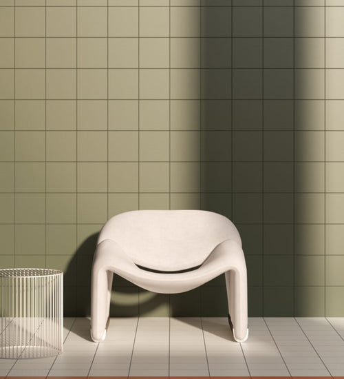 Vloertegel Quintessenza Oltre 9 Nero.Verde 18,6x18,6 cm