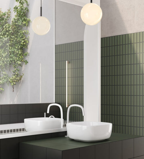 Vloertegel Quintessenza Oltre 9 Nero.Verde 18,6x18,6 cm