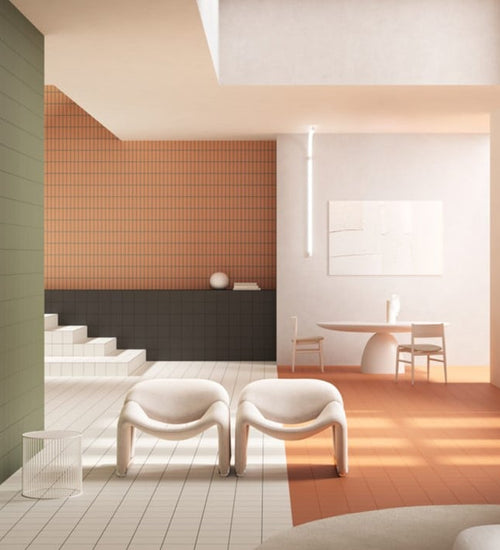 Vloertegel Quintessenza Oltre Base Cotto 18,6x18,6 cm