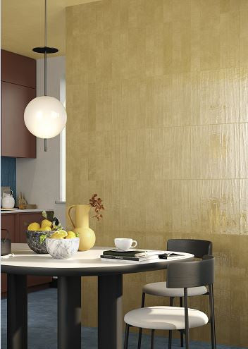 Wandtegel Pastorelli Colorful Geel glans 40x75 cm