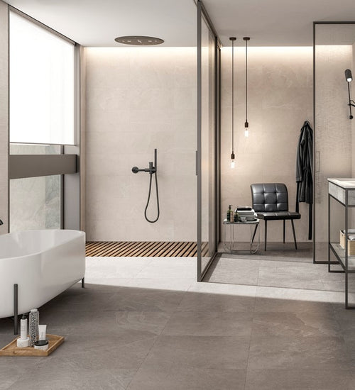 Vloertegel Cifre Overland Groove Sand Mate 60x120