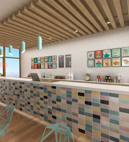 Wandtegel Cevica Pastels Menta 7,5x15 cm