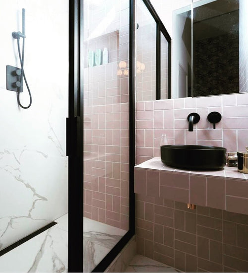 Wandtegel Cevica Pastels Rosa 7,5x15 cm