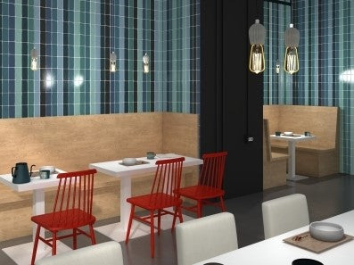 Wandtegel Cevica Pastels Teal 7,5x15 cm